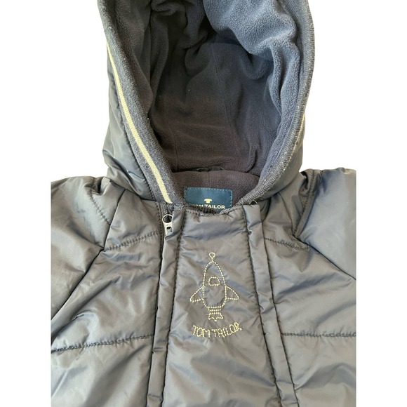 Tom Tailor Navy Blue Snowsuit Size 62 - Detachable Mittens & Booties - Picture 2 of 10